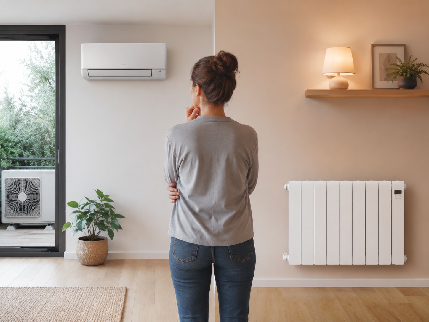 Comparación entre una bomba de calor y radiadores eléctricos en una vivienda